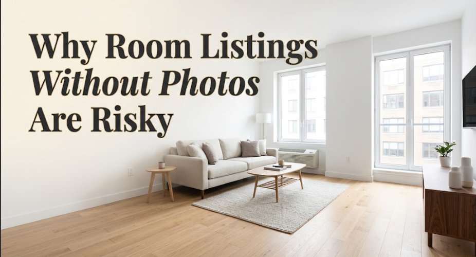 Why Room Listings Without Photos Are Risky
