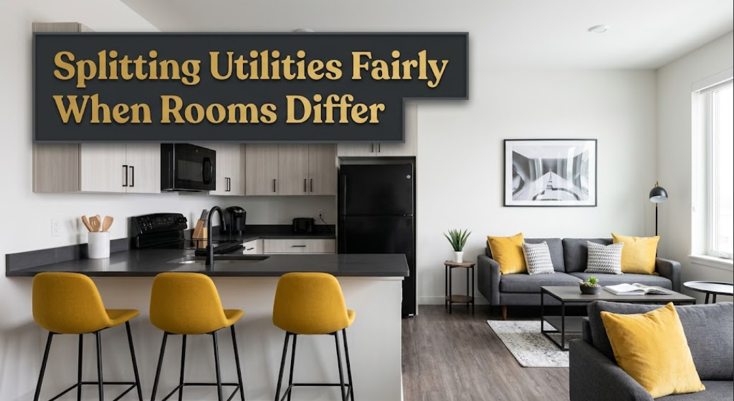 Splitting Utilities Fairly When Rooms Differ
